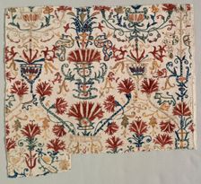 Fragment of a Bed Curtain, 1700s. Creator: Unknown