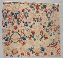 Fragment of a Bed Curtain, 1700s. Creator: Unknown