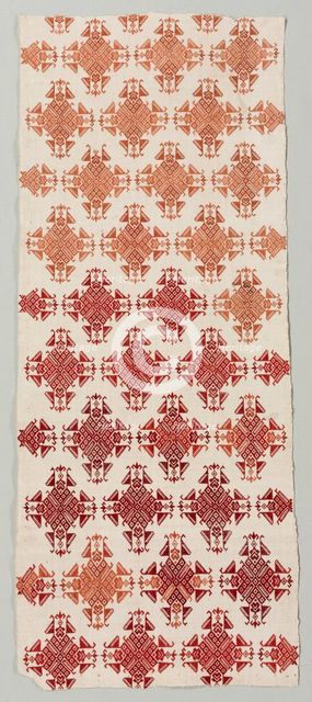 Fragment of a Bed Curtain, 1800s. Creator: Unknown.