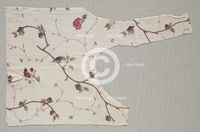 Fragment of a Bodice, c. 1775. Creator: Unknown.