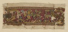 Fragment of a Border, Egypt, Roman period (30 B.C.- 641 A.D.)/Arab period (641-969), 6th/7th cent. Creator: Unknown