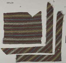 Fragment of a Border of a Shawl, 19th century. Creator: Unknown