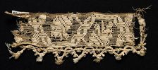 Fragment of a Border with Abstract Pattern, 16th century. Creator: Unknown