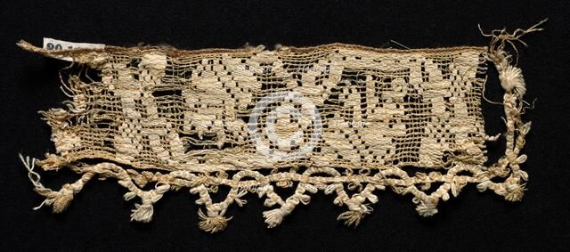 Fragment of a Border with Abstract Pattern, 16th century. Creator: Unknown.