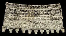 Fragment of a Border with Floral Vine and Geometric Patterns, 16th century. Creator: Unknown