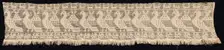 Fragment of a Border with Repeated Pattern of Fantastic Winged Animals, 1500s-1600s. Creator: Unknown