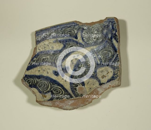 Fragment of a Bowl, 14th-15th century. Creator: Unknown.