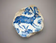 Fragment of a bowl, (15th century?). Creator: Unknown