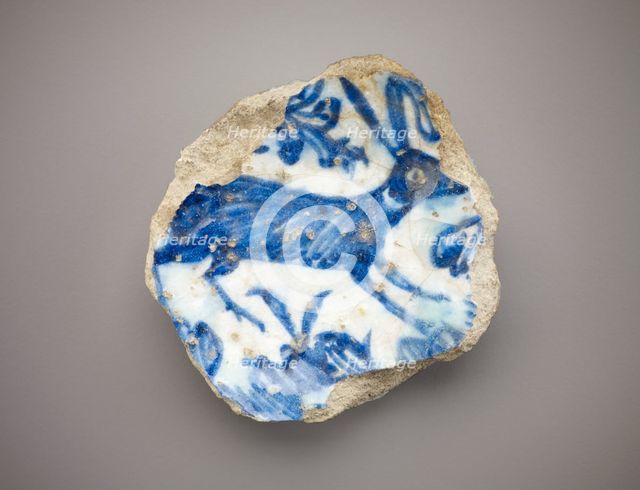 Fragment of a bowl, (15th century?). Creator: Unknown.