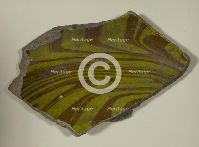 Fragment of a Bowl, 16th-17th century. Creator: Unknown.