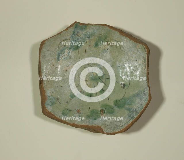 Fragment of a Bowl, 17th century. Creator: Unknown.