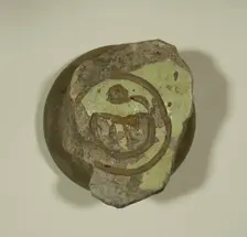 Fragment of a Bowl, 13th-14th century. Creator: Unknown