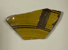 Fragment of a Bowl, 13th-14th century. Creator: Unknown