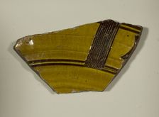 Fragment of a Bowl, 13th-14th century. Creator: Unknown