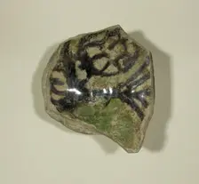 Fragment of a Bowl, 13th-14th century. Creator: Unknown