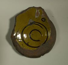 Fragment of a Bowl, 13th-14th century. Creator: Unknown