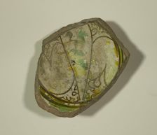 Fragment of a Bowl, 13th-14th century. Creator: Unknown