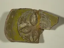 Fragment of a Bowl, 13th-14th century. Creator: Unknown