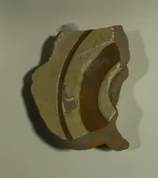 Fragment of a Bowl, 13th century. Creator: Unknown
