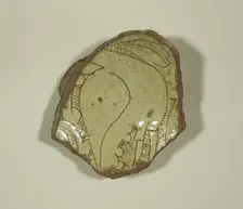 Fragment of a Bowl, mid 12th-early 13th century. Creator: Unknown
