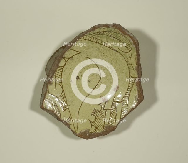 Fragment of a Bowl, mid 12th-early 13th century. Creator: Unknown.