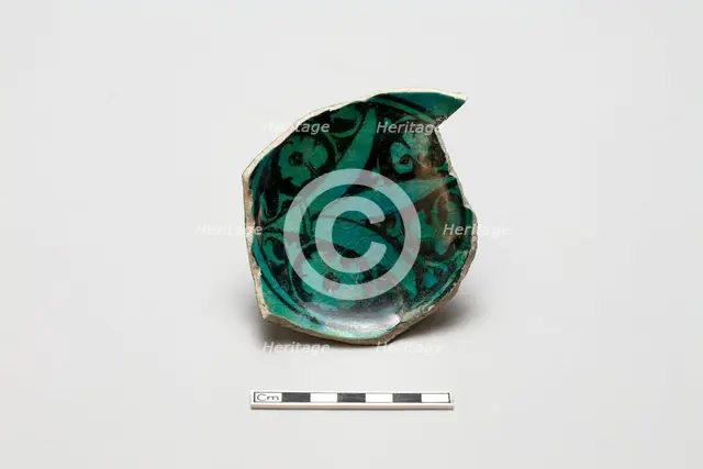 Fragment of a bowl, Saljuq period, early 13th century. Creator: Unknown.