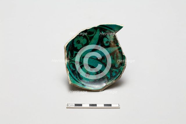 Fragment of a bowl, Saljuq period, early 13th century. Creator: Unknown.