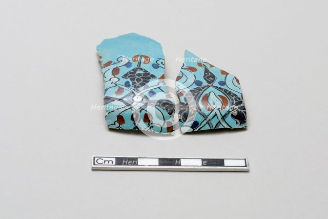 Fragment of a bowl, Saljuq period, early 13th century. Creator: Unknown.