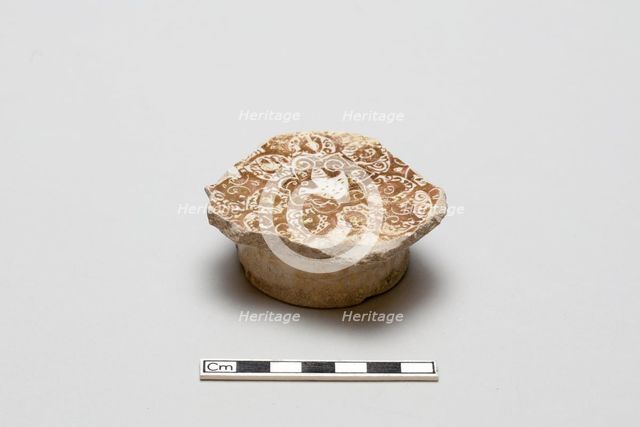 Fragment of a bowl with bird design, Saljuq period, early 13th century. Creator: Unknown.