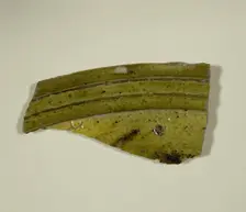 Fragment of a Bowl with Double Molded Rim, 13th-14th century. Creator: Unknown