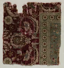 Fragment of a Carpet, 16th century (?). Creator: Unknown