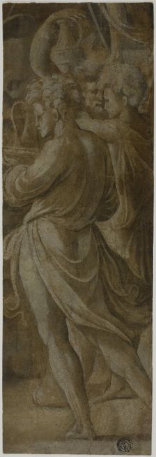 Fragment of a Composition: Attendants Bearing Flagons, n.d. Creator: Biagio Pupini