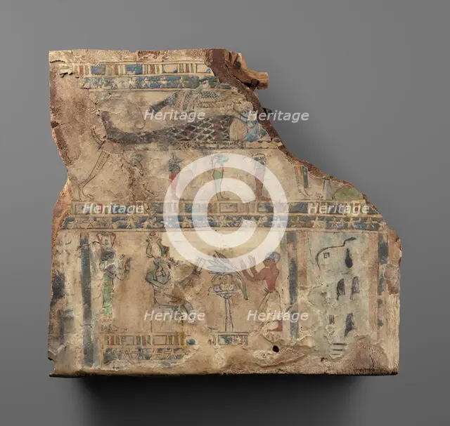 Fragment of a Coffin Lid, 1st century B.C.-1st century A.D.. Creator: Unknown.