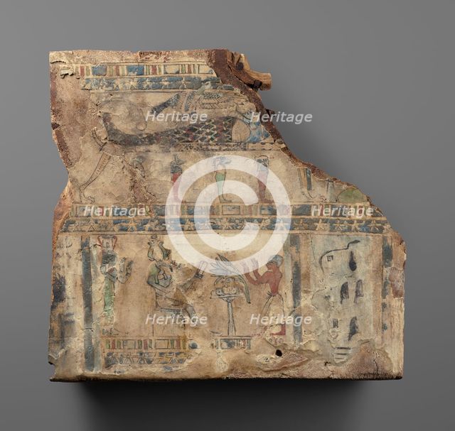 Fragment of a Coffin Lid, 1st century B.C.-1st century A.D.. Creator: Unknown.