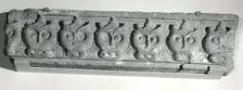 Fragment of a Cornice with a Frieze of Masks, India, 15th-early 16th century. Creator: Unknown