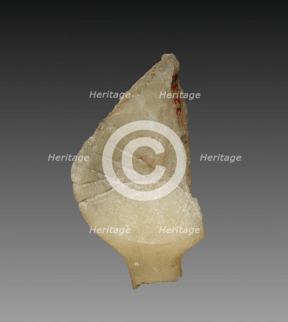 Fragment of a Cosmetic Dish, 1353-1337 BC. Creator: Unknown.