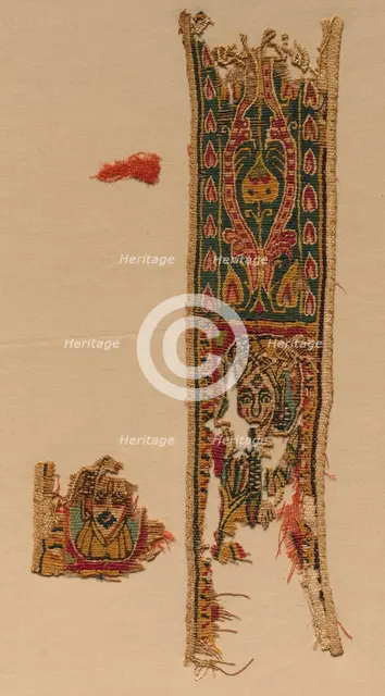 Fragment of a Clavus, 700s - 800s. Creator: Unknown.