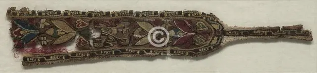 Fragment of a Clavus, 700s. Creator: Unknown.