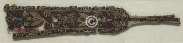 Fragment of a Clavus, 700s. Creator: Unknown.