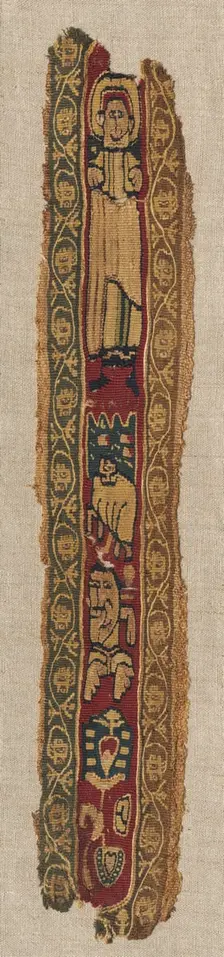 Fragment of a Clavus, late 700s - early 800s. Creator: Unknown