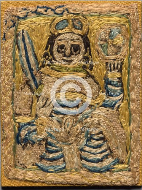 Fragment of a Clavus, late 700s - early 800s. Creator: Unknown.