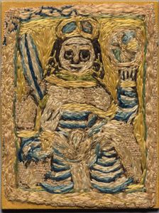 Fragment of a Clavus, late 700s - early 800s. Creator: Unknown
