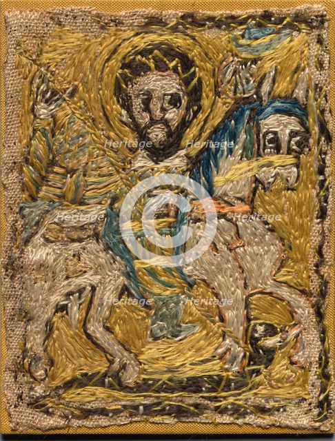 Fragment of a Clavus, late 700s - early 800s. Creator: Unknown.