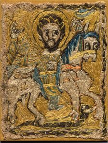 Fragment of a Clavus, late 700s - early 800s. Creator: Unknown