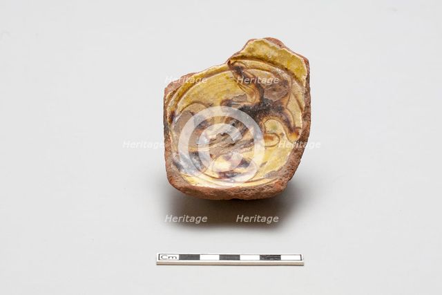 Fragment of a cup, Mamluk period, 1250-1516. Creator: Unknown.