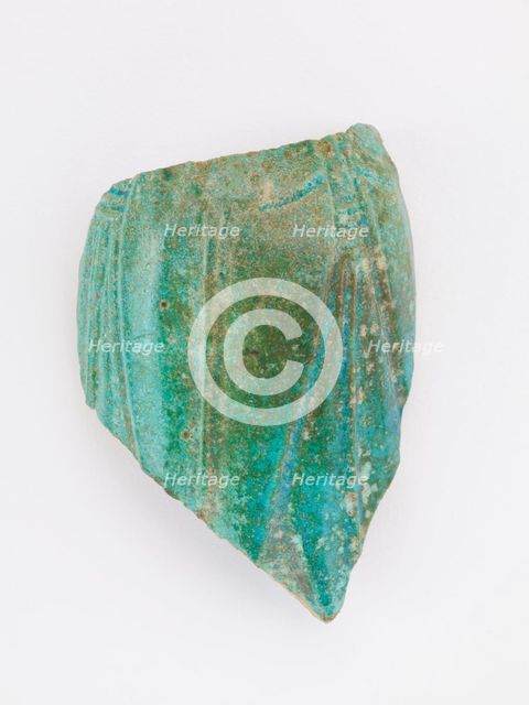 Fragment of a cup, New Kingdom to Early Third Intermediate Period, ca. 1539-945 BCE. Creator: Unknown.