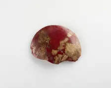 Fragment of a disk inlay; plano-convex, Ptolemaic Dynasty or Roman Period, 305 BCE-14 CE. Creator: Unknown