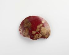 Fragment of a disk inlay; plano-convex, Ptolemaic Dynasty or Roman Period, 305 BCE-14 CE. Creator: Unknown