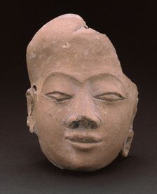 Fragment of a Face, 14th/15th century. Creator: Unknown