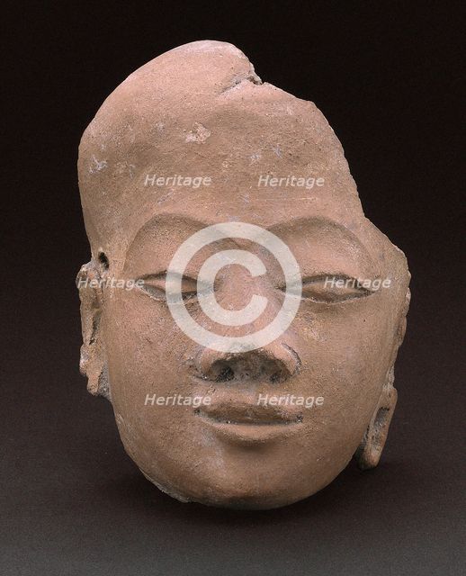Fragment of a Face, 14th/15th century. Creator: Unknown.